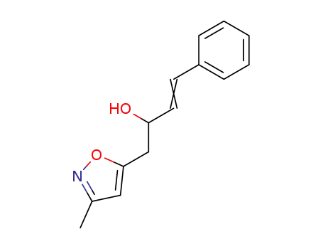 Molecular Structure of 61449-09-0 (1-(3-methyl-isoxazol-5-yl)-4-phenyl-but-3-en-2-ol)