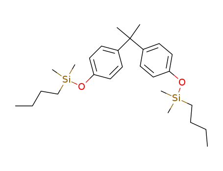 Molecular Structure of 4387-15-9 (2,2-Bis-(4-dimethyl-butyl-siloxy-phenyl)-propan)