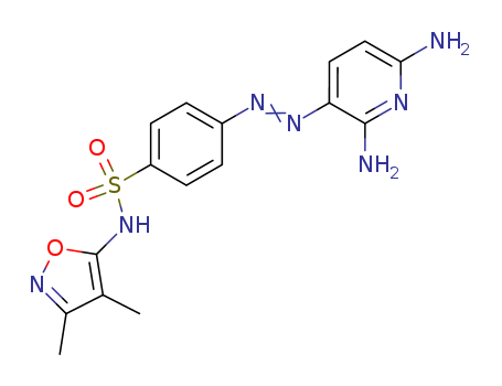 4-(2,6-diaminopyridin-3-yl)diazenyl-N-(3,4-dimethyloxazol-5-yl)benzenesulfonamide cas  18074-65-2