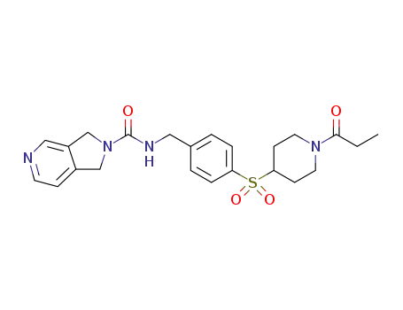 N-[[4-[(1-propanoyl-4-piperidyl)sulfonyl]phenyl]methyl]-1,3-dihydropyrrolo[3,4-c]pyridine-2-carboxamide