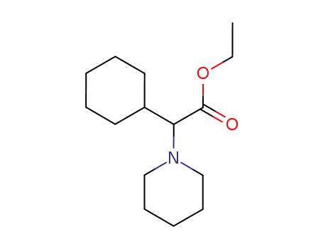 cyclohexyl-piperidino-acetic acid ethyl ester