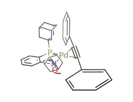 Pd((NC<sub>4</sub>H<sub>8</sub>O)C<sub>6</sub>H<sub>4</sub>P(C<sub>10</sub>H<sub>15</sub>)2)(C<sub>6</sub>H<sub>5</sub>C<sub>2</sub>C<sub>6</sub>H<sub>5</sub>)