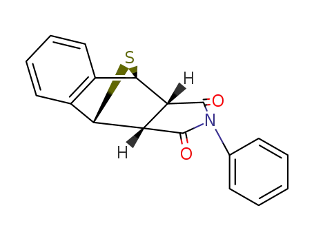 2-phenyl-(3a<i>c</i>,9a<i>c</i>)-3a,4,9,9a-tetrahydro-4<i>r</i>,9<i>c</i>-episulfano-benzo[<i>f</i>]isoindole-1,3-dione