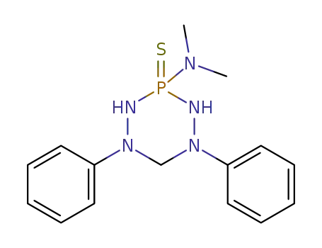1,2,4,5,3-Tetrazaphosphorin-3(2H)-amine,
tetrahydro-N,N-dimethyl-1,5-diphenyl-, 3-sulfide