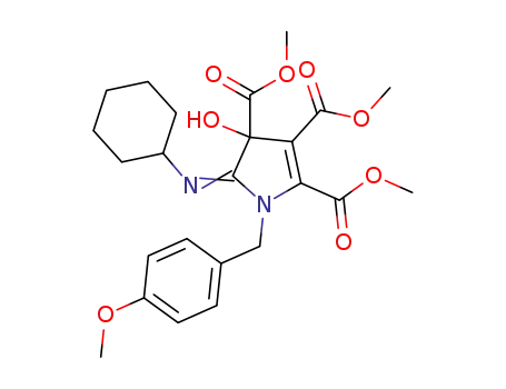 trimethyl 5-(cyclohexylimino)-4,5-dihydro-4-hydroxy-1-(4-methyloxybenzyl)-1H-pyrrole-2,3,4-tricarboxylate