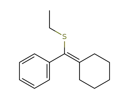 (Cyclohexylidene-ethylsulfanyl-methyl)-benzene