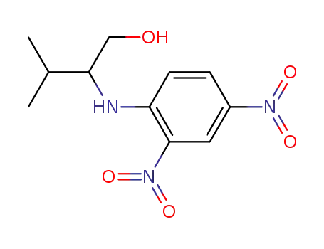 Molecular Structure of 20826-30-6 (2-(2,4-dinitro-anilino)-3-methyl-butan-1-ol)