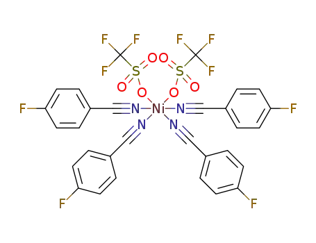 Ni(4-F-PhCN)<SUB>4</SUB>(OTf)<SUB>2</SUB>