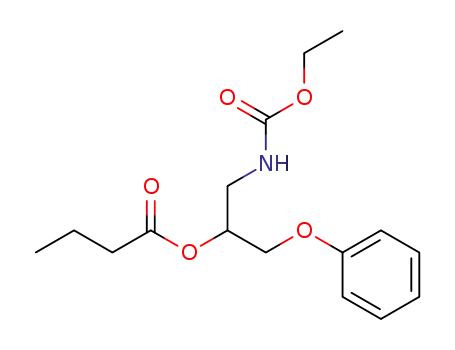 N-(2-n-Butyryloxy-3-phenoxypropyl)-aethylurethan