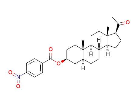 Molecular Structure of 6058-36-2 (3β-(4-nitro-benzoyloxy)-5α-pregnanone-(20))