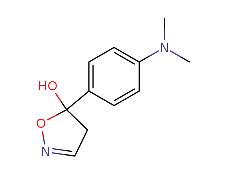 Molecular Structure of 53009-39-5 (5-Isoxazolol, 5-[4-(dimethylamino)phenyl]-4,5-dihydro-)