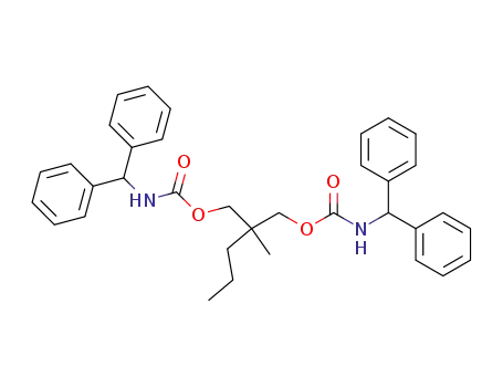 Molecular Structure of 1672-82-8 (N,N'-Bis-diphenylmethyl-meprobamat)