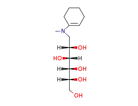 Molecular Structure of 96793-11-2 (N-Methyl-N-<Cyclohexen-(1)-yl>-glucamin)