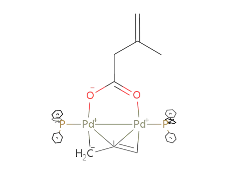 [Pd<sub>2</sub>(2-methylallyl)(O<sub>2</sub>CCH<sub>2</sub>C(Me)CH<sub>2</sub>)(PPh<sub>3</sub>)2]