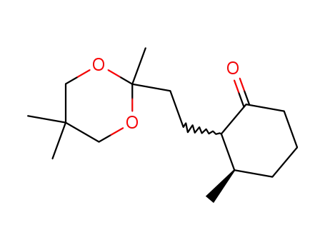 (3R)-메틸 -2- [2- (2,5,5- 트리메틸 -1,3- 디 옥산 -2- 일) 에틸] 시클로 헥사 논 (부분 입체 이성질체의 혼합물)