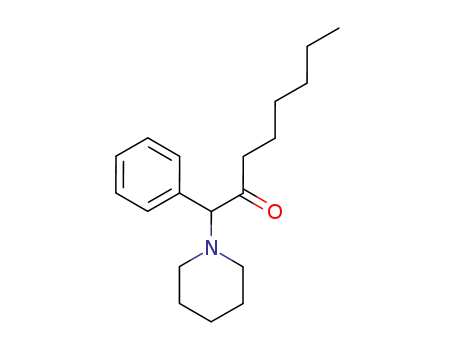 2-Octanone, 1-phenyl-1-(1-piperidinyl)-
