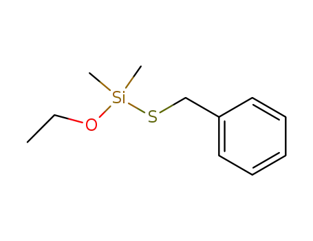 Molecular Structure of 58666-70-9 (Silane, ethoxydimethyl[(phenylmethyl)thio]-)