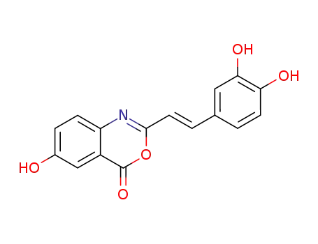 2-[(E)-2-(3,4-Dihydroxy-phenyl)-vinyl]-6-hydroxy-benzo[d][1,3]oxazin-4-one