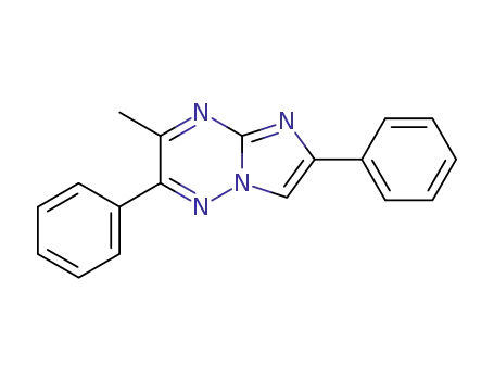 Molecular Structure of 95234-61-0 (Imidazo[1,2-b][1,2,4]triazine, 3-methyl-2,6-diphenyl-)