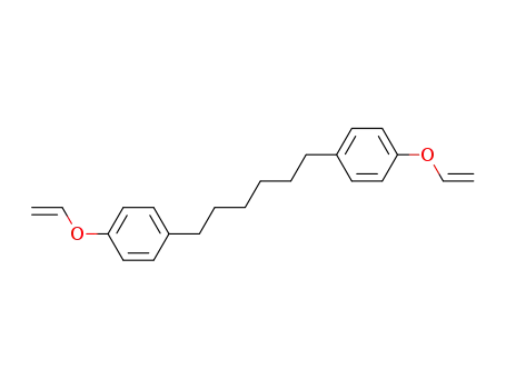 Molecular Structure of 88319-85-1 (Benzene, 1,1'-(1,6-hexanediyl)bis[4-(ethenyloxy)-)