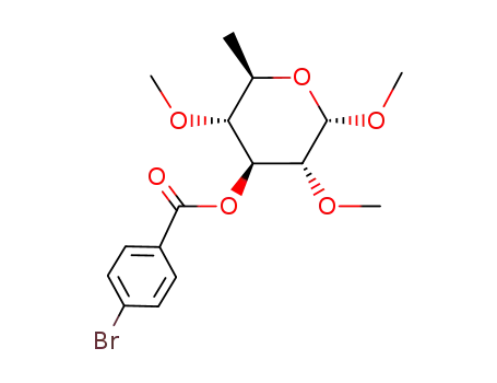 methyl 3-O-(p-bromobenzoyl)-2,4-di-O-methyl-α-D-quinovopyranoside