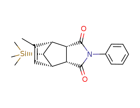 (1S,2S,6R,7S,10S)-8-Methyl-4-phenyl-10-trimethylsilanyl-4-aza-tricyclo[5.2.1.0<sup>2,6</sup>]dec-8-ene-3,5-dione