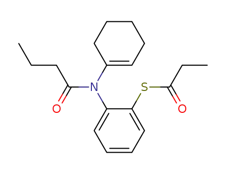 S-2-<N-(cyclohex-1-enyl)butyramido>phenyl thiopropionate