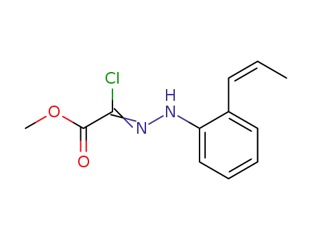 methyl chloroglyoxylate (o-cis-β-methylstyryl)hydrazone