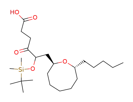 5-(tert-Butyl-dimethyl-silanyloxy)-4-oxo-6-((2S,8R)-8-pentyl-oxocan-2-yl)-hexanoic acid