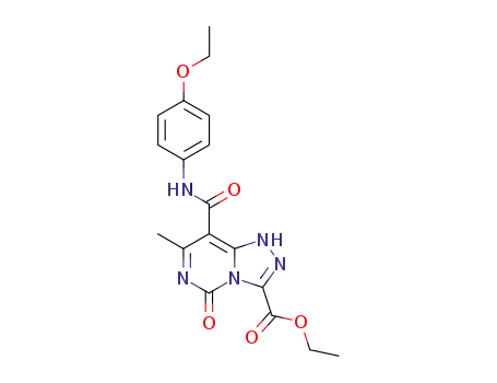 3-ethoxycarbonyl-8-p-ethoxyphenylcarbamoyl-7-methyl-5-oxo-1,5-dihydro-<1,2,4>triazolo<4,3-c>pyrimidine