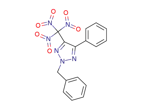 Molecular Structure of 116057-97-7 (2H-1,2,3-Triazole, 4-phenyl-2-(phenylmethyl)-5-(trinitromethyl)-)