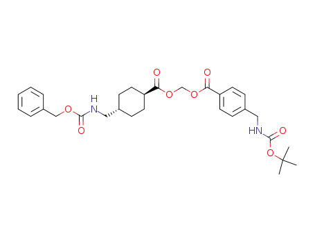 methylene trans-4-<<<(benzyloxy)carbonyl>amino>methyl>cyclohexanecarboxylate 4-<<(tert-butoxycarbonyl)amino>methyl>benzoate