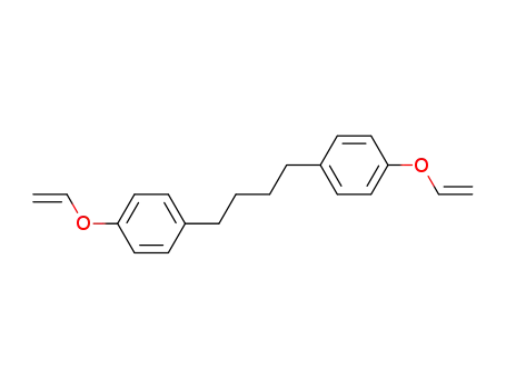 Molecular Structure of 88319-83-9 (Benzene, 1,1'-(1,4-butanediyl)bis[4-(ethenyloxy)-)