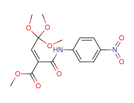 (E)-4,4,4-Trimethoxy-2-(4-nitro-phenylcarbamoyl)-but-2-enoic acid methyl ester