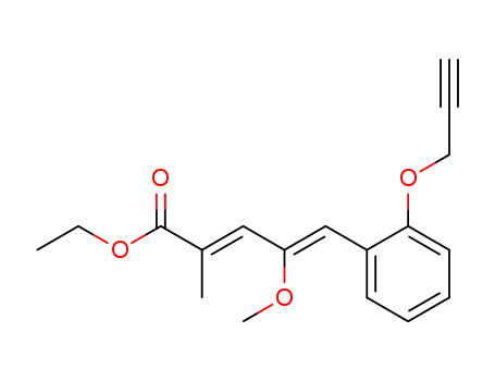 Ethyl (2E,4Z)-4-methoxy-2-methyl-5-(2-prop-2-ynyloxyphenyl)penta-2,4-dienoate