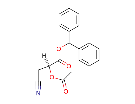 L-2-Acetoxy-3-cyano-propionsaeurebenzhydrylester