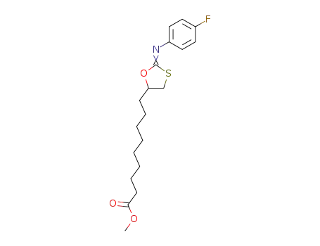 9-{2-[(E)-4-Fluoro-phenylimino]-[1,3]oxathiolan-5-yl}-nonanoic acid methyl ester