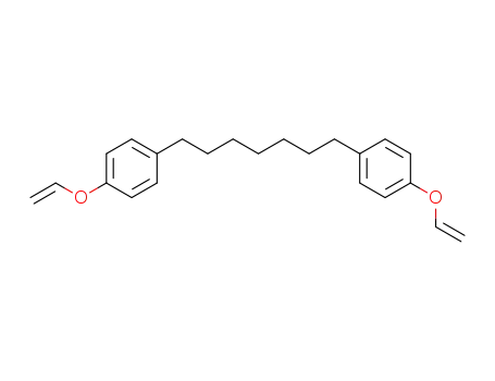 Molecular Structure of 88319-86-2 (Benzene, 1,1'-(1,7-heptanediyl)bis[4-(ethenyloxy)-)