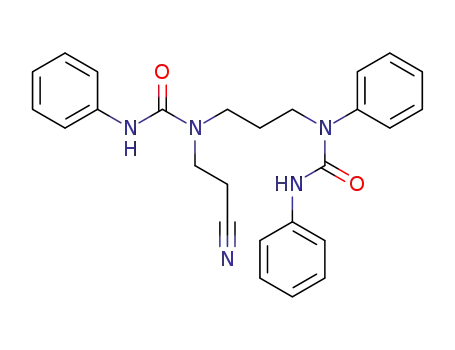 Molecular Structure of 141980-81-6 (Urea,
N-[3-[(2-cyanoethyl)[(phenylamino)carbonyl]amino]propyl]-N,N'-diphenyl
-)