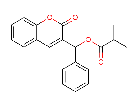 Propanoic acid, 2-methyl-, (2-oxo-2H-1-benzopyran-3-yl)phenylmethyl
ester