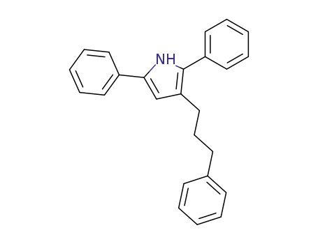 Molecular Structure of 86864-02-0 (1H-Pyrrole, 2,5-diphenyl-3-(3-phenylpropyl)-)