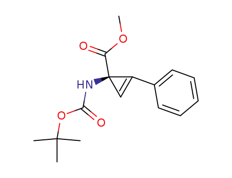 2-Cyclopropene-1-carboxylic acid,
1-[[(1,1-dimethylethoxy)carbonyl]amino]-2-phenyl-, methyl ester, (R)-