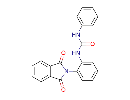 Molecular Structure of 106075-52-9 (Urea, N-[2-(1,3-dihydro-1,3-dioxo-2H-isoindol-2-yl)phenyl]-N'-phenyl-)