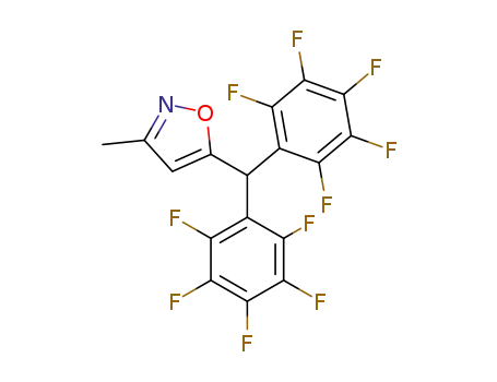 5-(Bis-pentafluorophenyl-methyl)-3-methyl-isoxazole