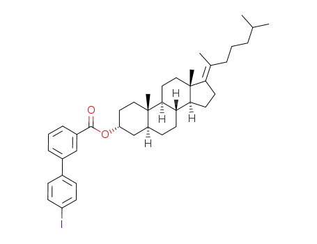 4'-Iodo-biphenyl-3-carboxylic acid (3R,5S,8R,9S,10S,13S,14S)-17-[1,5-dimethyl-hex-(E)-ylidene]-10,13-dimethyl-hexadecahydro-cyclopenta[a]phenanthren-3-yl ester