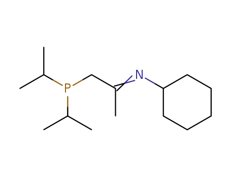Molecular Structure of 140173-15-5 (Cyclohexanamine,
N-[2-[bis(1-methylethyl)phosphino]-1-methylethylidene]-)
