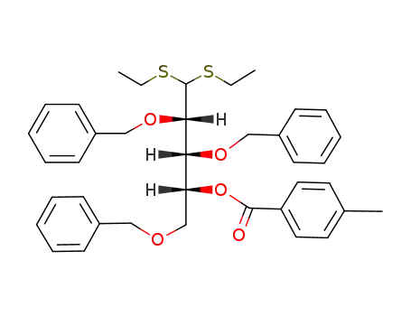 2,3,5-Tri-O-benzyl-4-O-p-toluoyl-D-arabinose-diethyldithioacetal
