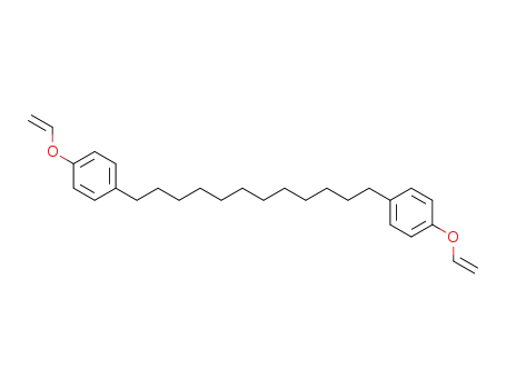 Molecular Structure of 88319-87-3 (Benzene, 1,1'-(1,12-dodecanediyl)bis[4-(ethenyloxy)-)