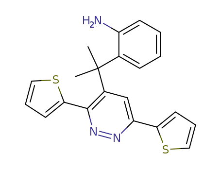 3,6-Di(2-thienyl)-4-<1-(o-aminophenyl)-1-methyl-ethyl>-pyridazin