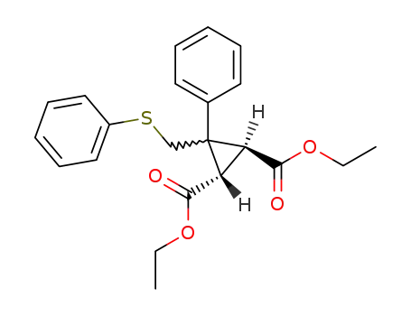 (1S,2S)-3-Phenyl-3-phenylsulfanylmethyl-cyclopropane-1,2-dicarboxylic acid diethyl ester